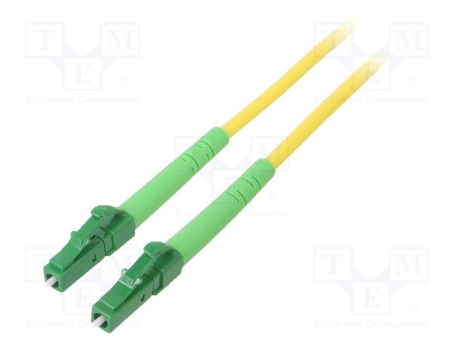 Fiber patch cord; OS2; LC/APC,both sides; 0.5m; LSZH; yellow