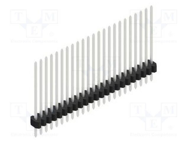 Connector: pin strips; pin header; male; PIN: 23; 1.27mm; THT; 1x23