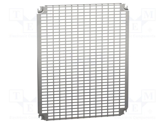 Mounting plate; W: 600mm; L: 500mm; telequick perforated