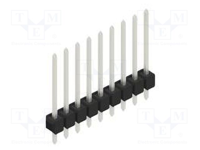 Connector: pin strips; pin header; male; PIN: 9; 2.54mm; THT; 1x9