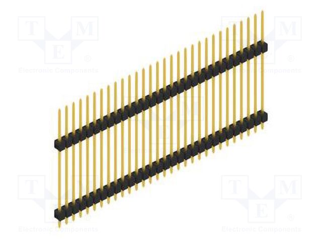 Connector: pin strips; pin header; male; PIN: 30; 2.54mm; THT; 1x30
