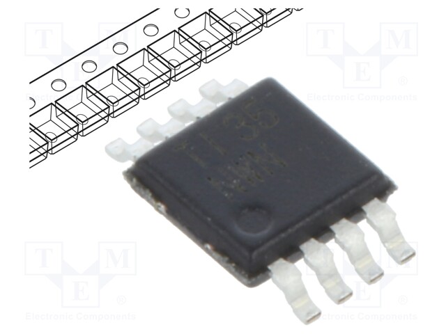 Transceiver, RS485, 1 Driver, 4.5 V to 5.5 V, MSOP-8