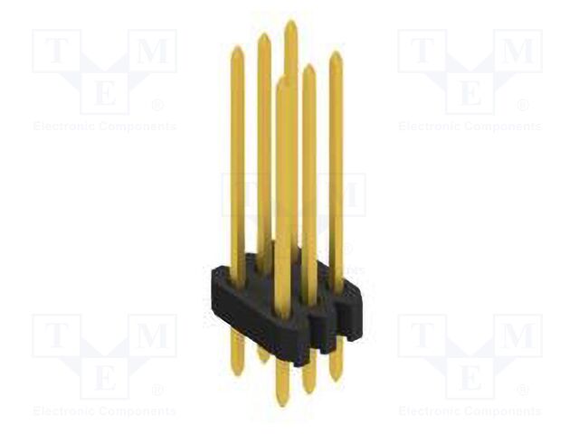 Connector: pin strips; pin header; male; PIN: 6; 1.27mm; THT; 2x3