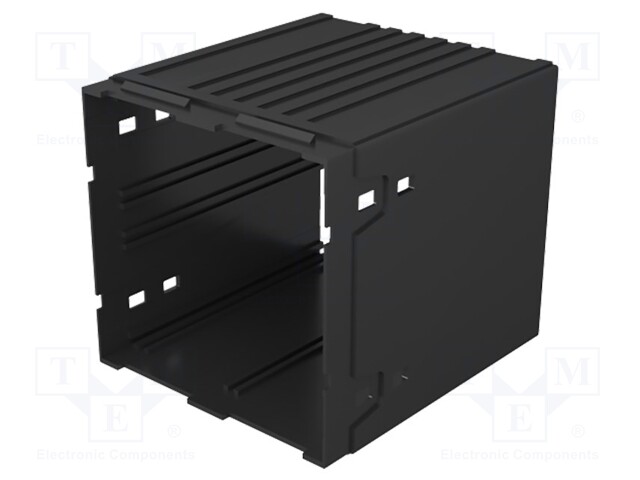 Enclosure: enclosure base; X: 96mm; Y: 96mm; Z: 124mm; PPO; black