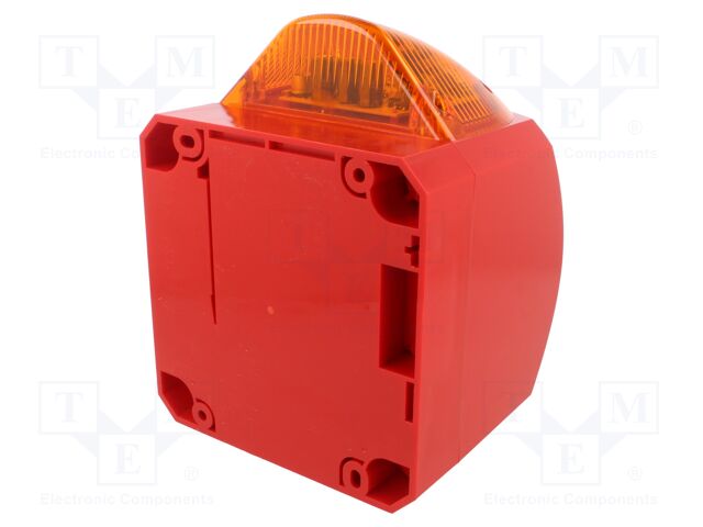 Signaller: lighting-sound; 10÷60VDC; siren,flashing light; LED