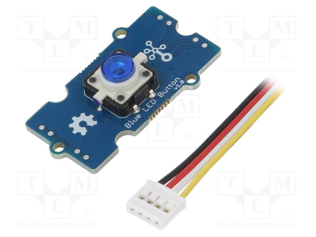 Module: button; LED; Grove; Grove Interface (4-wire); 40x20x16mm
