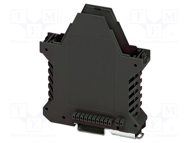 Enclosure base; with FE contact,with terminals; black; UL94V-0