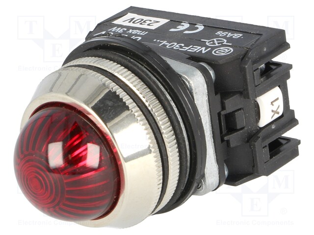 Control lamp; 30mm; NEF30; -15÷30°C; Illumin: LED,filament lamp