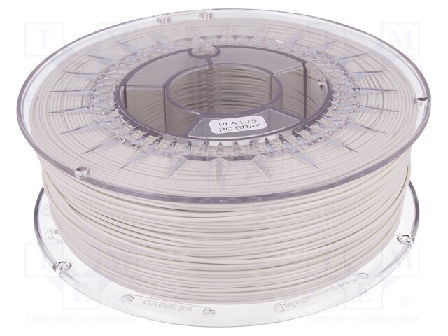 Filament: PLA; 1.75mm; PC gray; 200÷235°C; 1kg; ±0,05mm