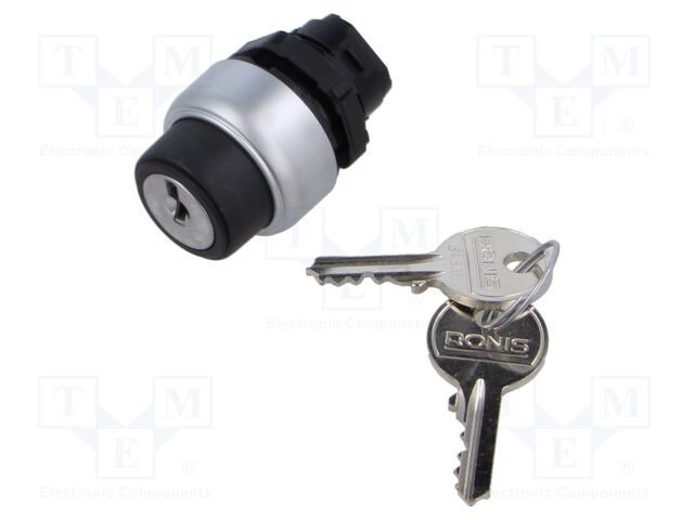 Switch: rotary with ID-key; 22mm; Stabl.pos: 2; IP66,IP67,IP69K
