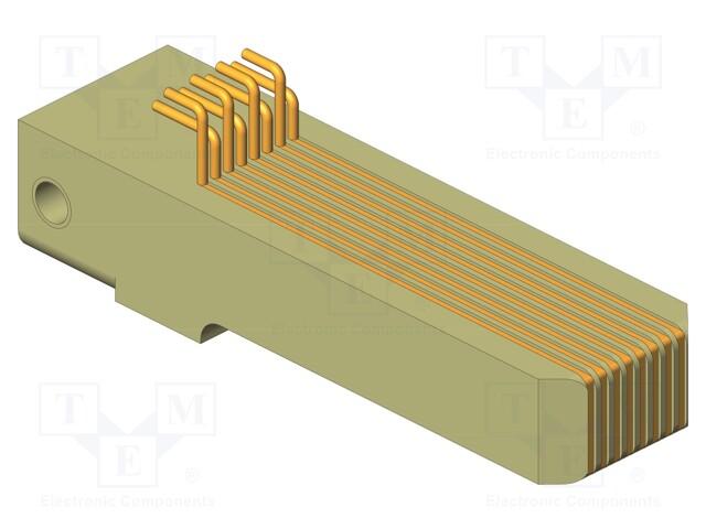 Test plug; Contacts: CuBe; push-in; PS; L: 42mm; W: 11.6mm; RJ45; 100Ω