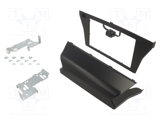 Radio frame; Citroën,Opel,Peugeot; 2 DIN; black