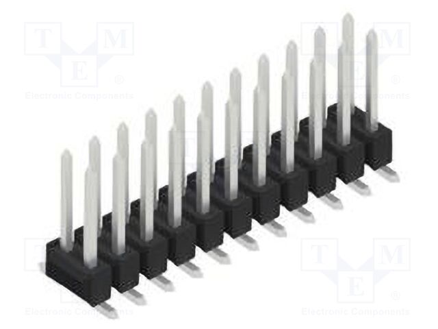 Connector: pin strips; pin header; male; PIN: 22; 2.54mm; SMT; 2x11