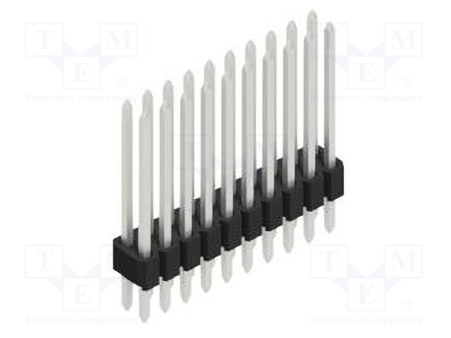Connector: pin strips; pin header; male; PIN: 20; 1.27mm; THT; 2x10
