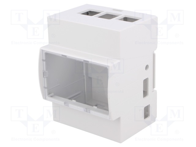 Enclosure: for computer; ODROID C1+; ABS; grey; X: 71.3mm; Y: 90.5mm