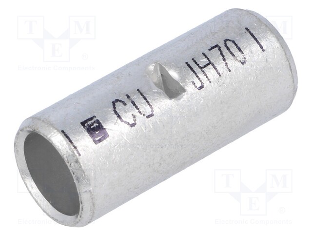 Butt splice; copper; 70mm2; tinned