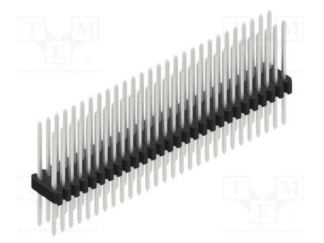 Connector: pin strips; pin header; male; PIN: 56; 1.27mm; THT; 2x28