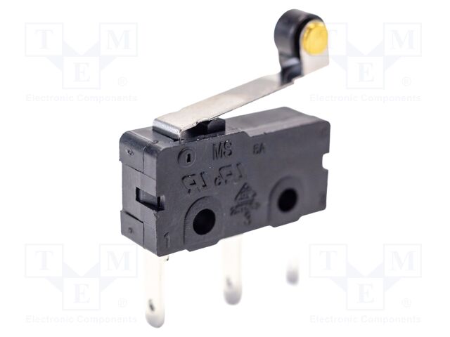 Microswitch SNAP ACTION; 5A/250VAC; with lever (with roller)
