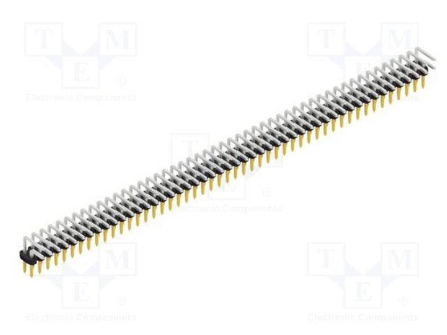 Connector: pin strips; pin header; male; PIN: 98; 2mm; THT; 2x49