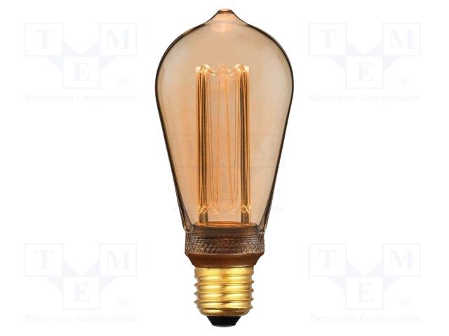 LED lamp; white warm; E27; 220÷240VAC; 200lm; P: 4W; 300°; 1800K