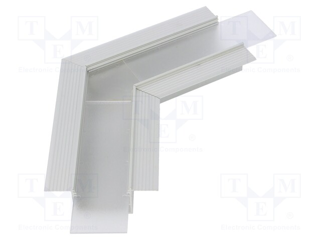 Connector 120°; silver; aluminium; Application: VARIO30-05