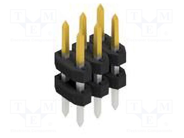 Connector: pin strips; pin header; male; PIN: 6; 2mm; THT; 2x3; 100V