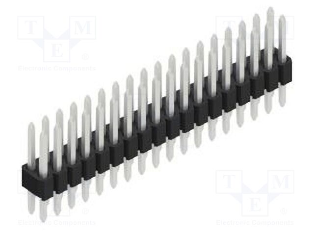 Connector: pin strips; pin header; male; PIN: 36; 1.27mm; THT; 2x18