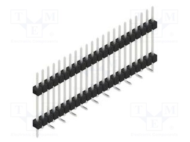 Connector: pin strips; pin header; male; PIN: 22; 2.54mm; SMT; 1x22