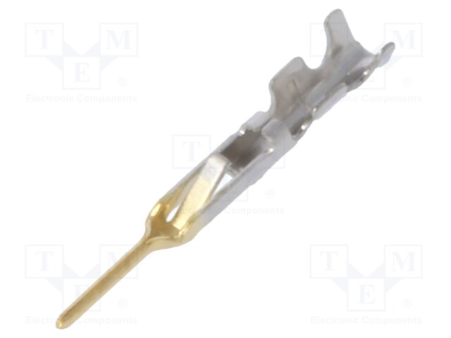 Contact; male; 30AWG; HR25; gold-plated; crimped; for cable; 1A