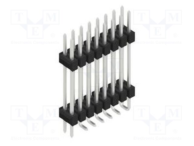 Connector: pin strips; pin header; male; PIN: 16; 2.54mm; SMT; 2x8