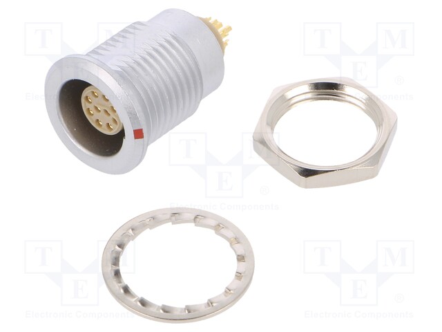 Connector: circular; Series: 1B; socket; female; soldering; PIN: 10