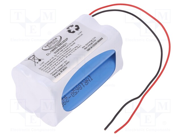 Re-battery: Li-Ion; Cell: SAMSUNG; MR18650; 7.3V; 5340mAh; 150mm