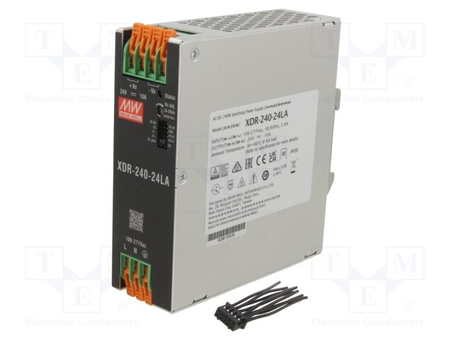 Power supply: switching; for DIN rail mounting; XDR-240
