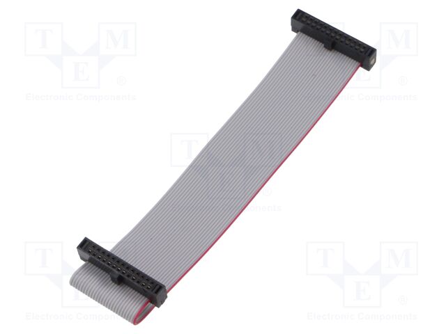 Ribbon cable with IDC connectors; Tape ph: 0.64mm; 101.6mm