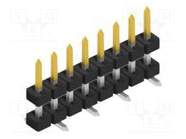 Connector: pin strips; pin header; male; PIN: 8; 2mm; SMT; 1x8; 100V