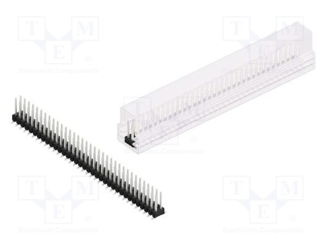 Connector: pin strips; pin header; male; PIN: 70; 2.54mm; SMT; 2x35