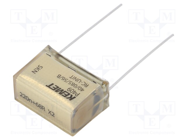 Capacitor: paper; X2; 220nF; 275VAC; 20.3mm; ±20%; THT; Series: P409