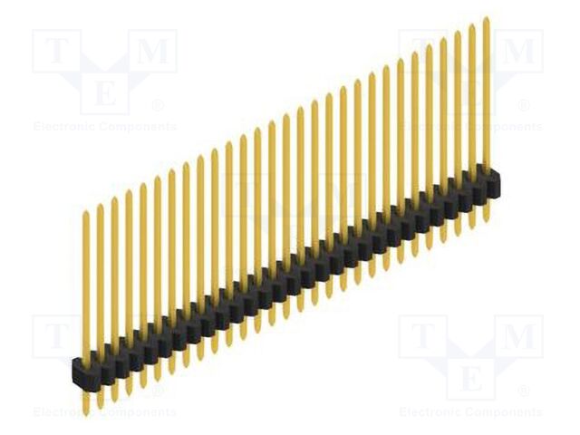 Connector: pin strips; pin header; male; PIN: 29; 1.27mm; THT; 1x29
