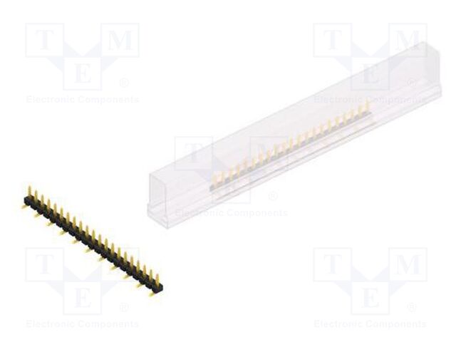 Connector: pin strips; pin header; male; PIN: 21; 2.54mm; SMT; 1x21