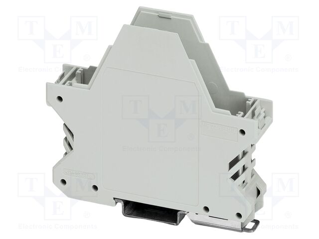 Enclosure base; grey; UL94V-0; ME 22,5; for DIN rail mounting