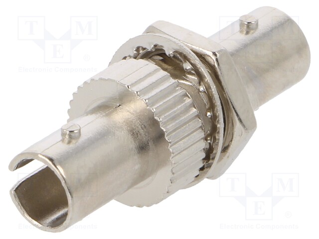 Connector: fiber optic; socket,coupler; ST; female; ways: 1