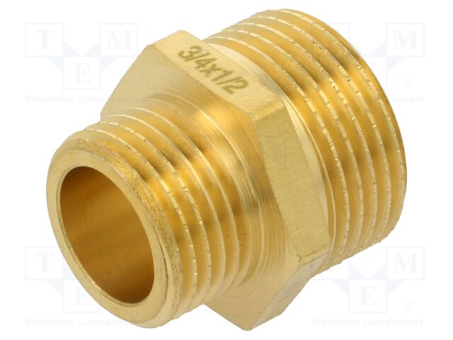 Male-male,reductive; max.6bar@<90°C,max.16bar@10°C÷30°C; BR