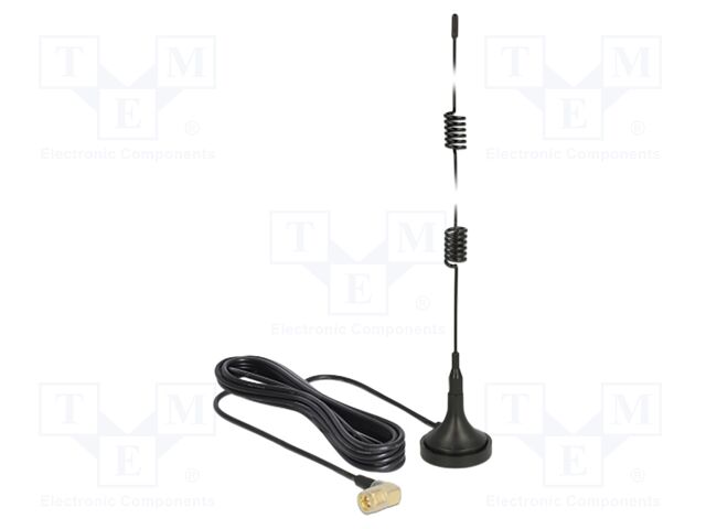 Antenna; Bluetooth,GSM,LTE,UMTS,WiFi,external; black; SMA; male