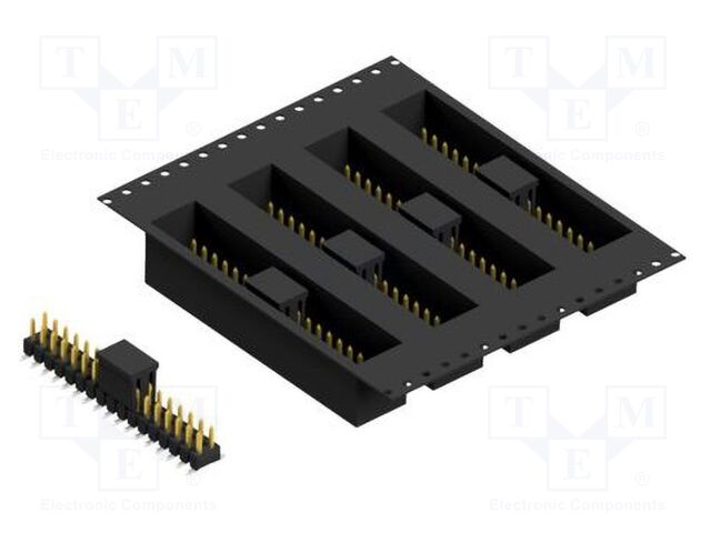 Connector: pin strips; pin header; male; PIN: 34; 2.54mm; SMT; 2x17