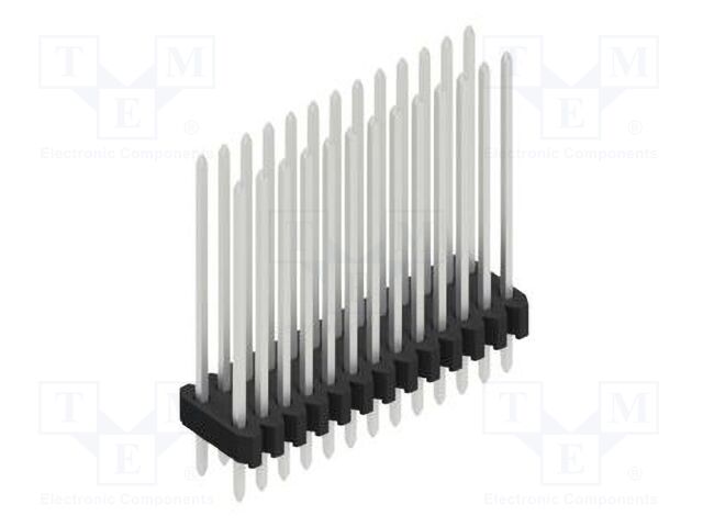 Connector: pin strips; pin header; male; PIN: 26; 1.27mm; THT; 2x13