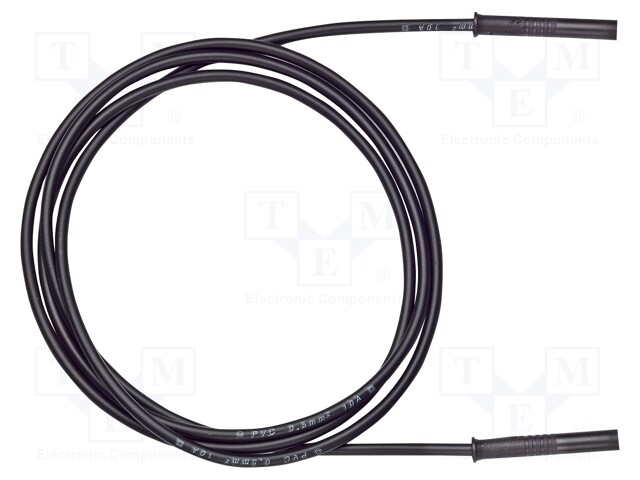Test lead; 70VDC; 33VAC; 10A; 2mm banana plug-2mm banana plug