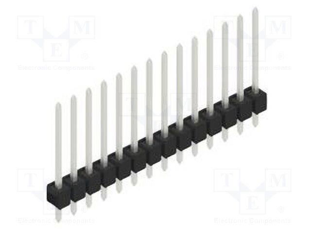 Connector: pin strips; pin header; male; PIN: 14; 2.54mm; THT; 1x14