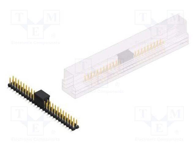 Connector: pin strips; pin header; male; PIN: 50; 2.54mm; SMT; 2x25