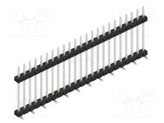 Connector: pin strips; pin header; male; PIN: 23; 2mm; SMT; 1x23