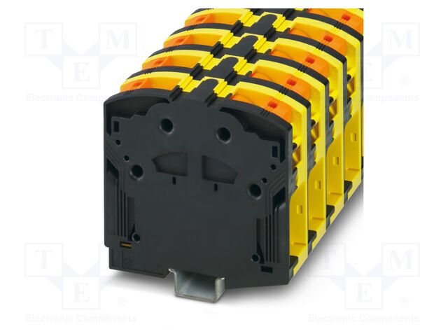 Splice terminal: rail; PA; ways: 1; terminals: 2; W: 31mm; H: 116.4mm